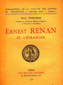 Ernest Renan et l'étranger