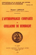 L'anthropologie comparée de Guillaume de Humboldt