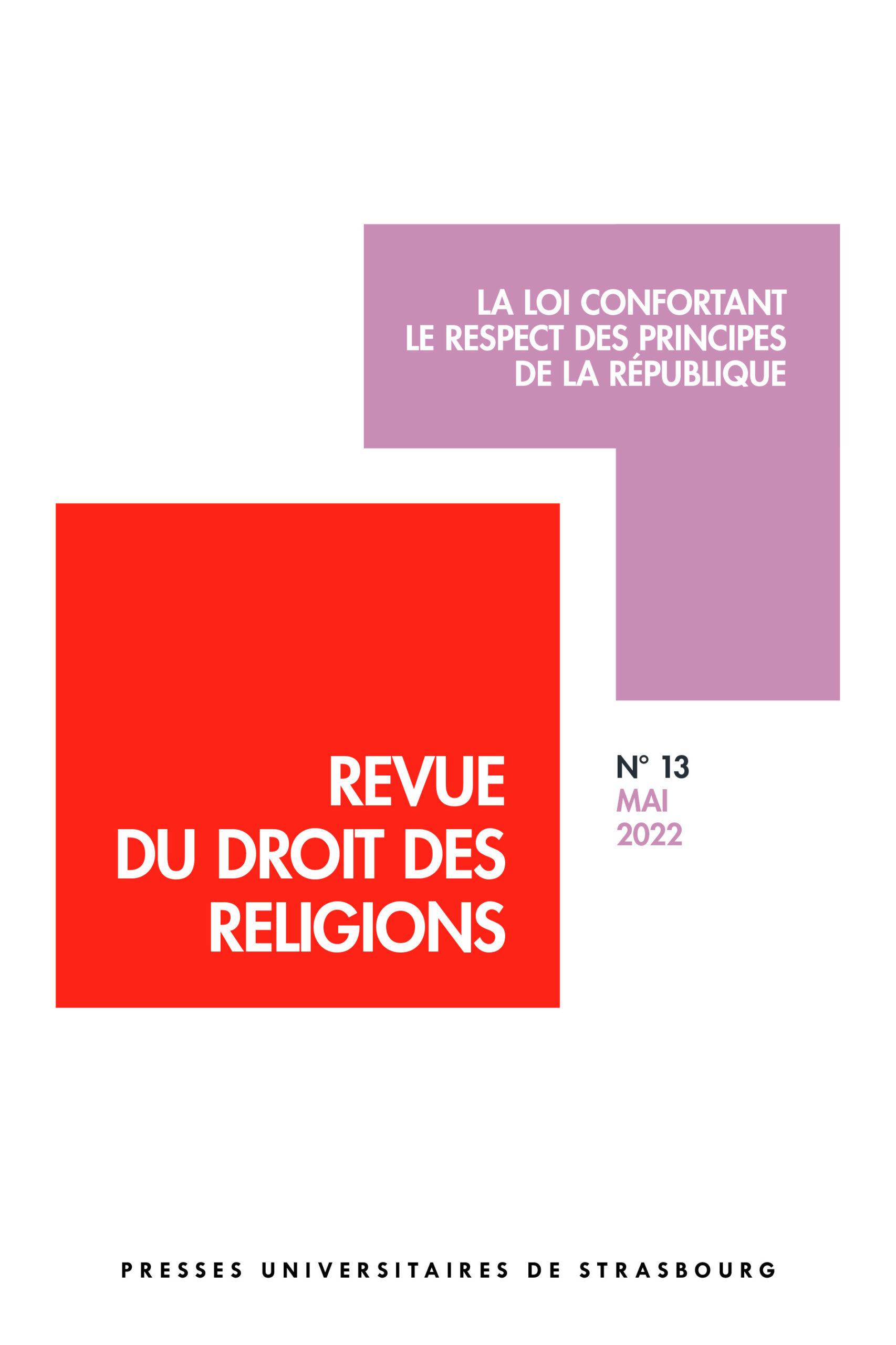 Revue du droit des religions n° 13/2022