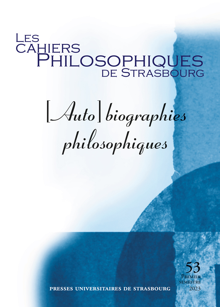 Les Cahiers philosophiques de Strasbourg n°53/2023