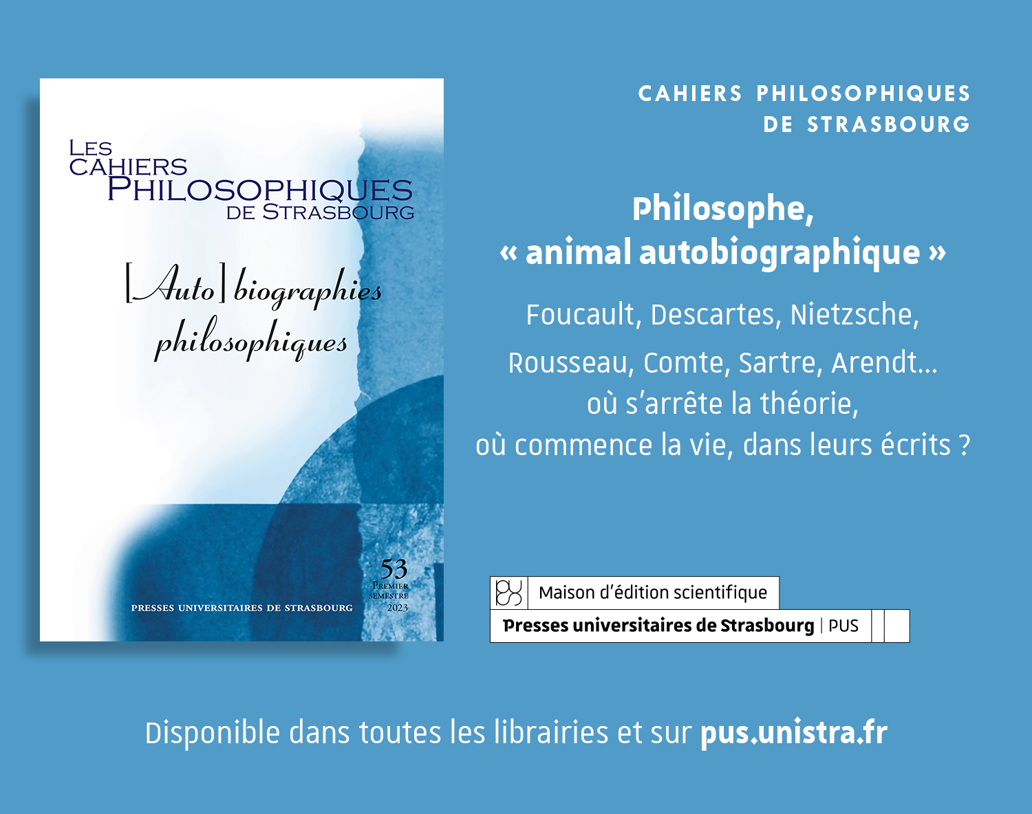 Les cahiers philosophiques de Strasbourg (53/2023)