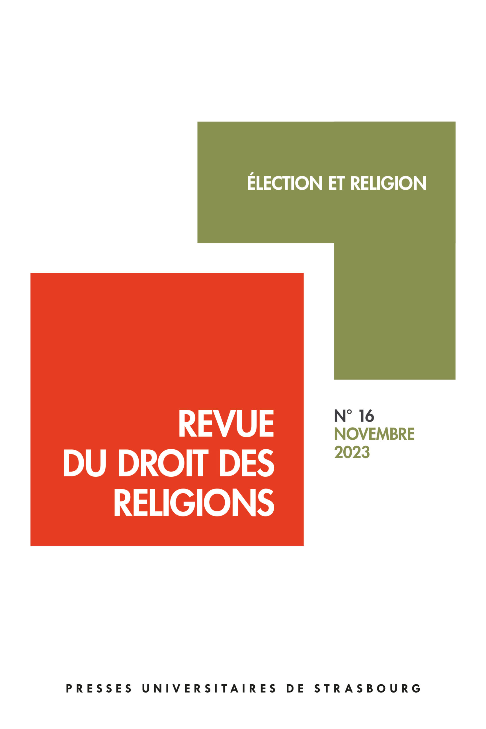 Revue du droit des religions n°16 / 2023